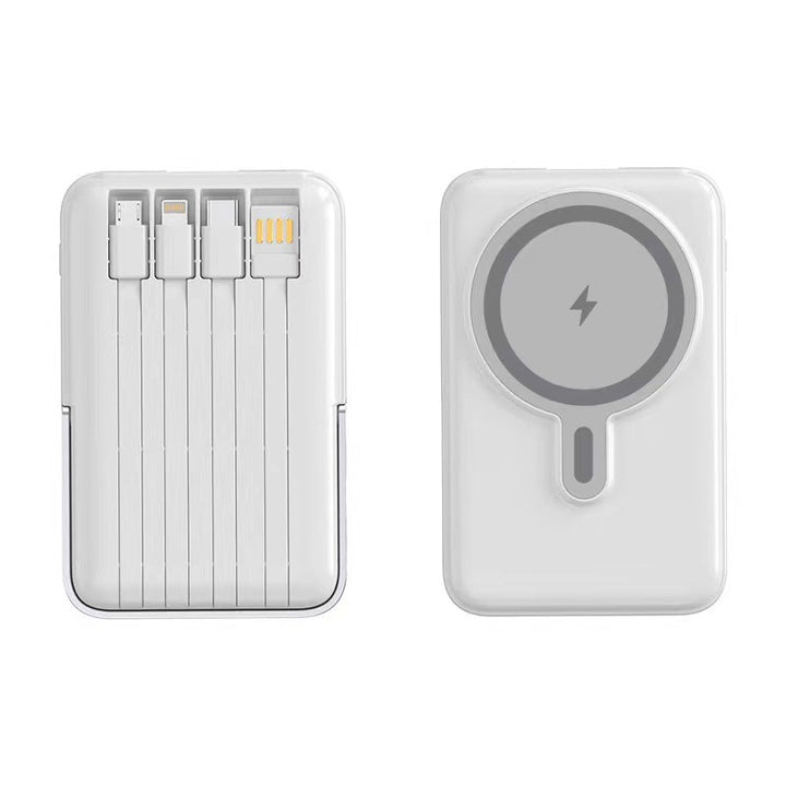 Powerbank with Integrated Wireless Charger and Multifunctional Ports Bowlift