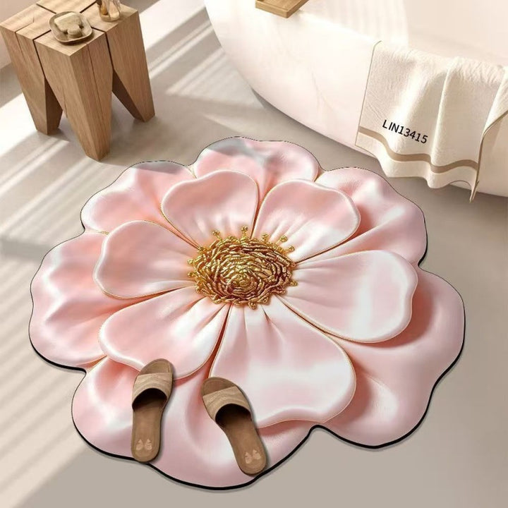 Artistic Floral Shaped Area Rug