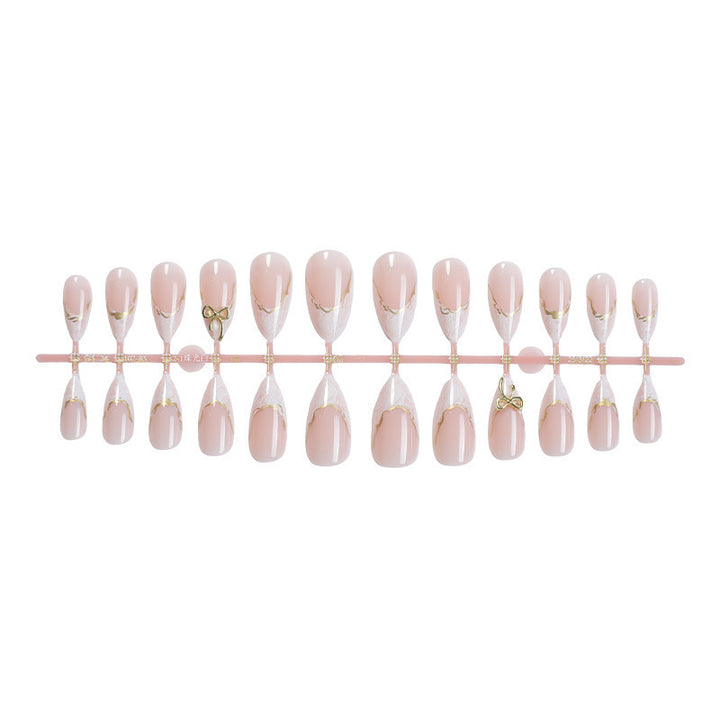 Elegant Sculpted Press-On Nail Tips Bowlift