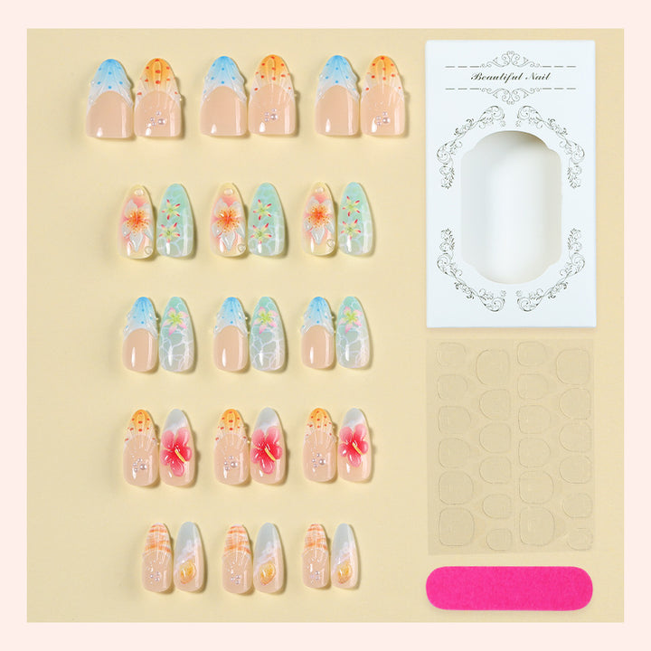 Artistic Floral Nail Art Set Bowlift