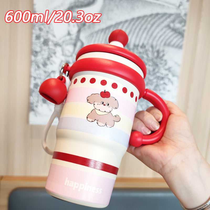 Ladies creative drinking cup with practical flip lid Bowlift