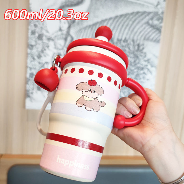 Ladies creative drinking cup with practical flip lid Bowlift
