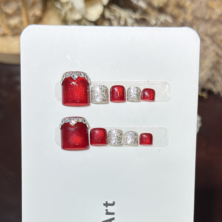 Decorative Crystal-Embellished Hair Clip Set Bowlift