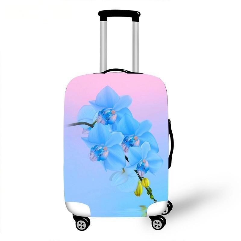 Women's hardshell travel suitcase with floral design Bowlift