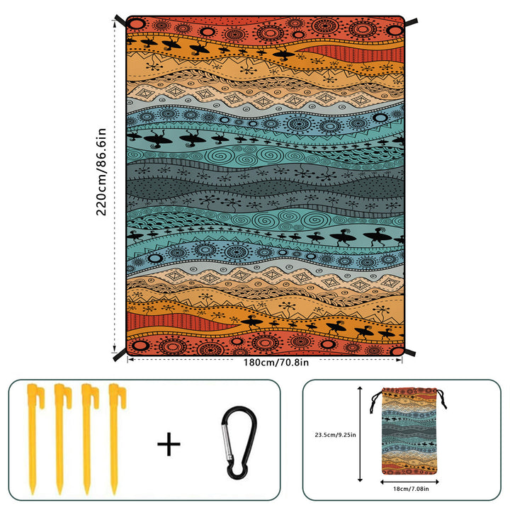 Geometric Print Tapestry Bowlift