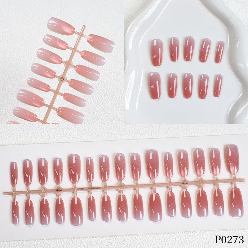 Ombre Glitter Press-On Nails Bowlift