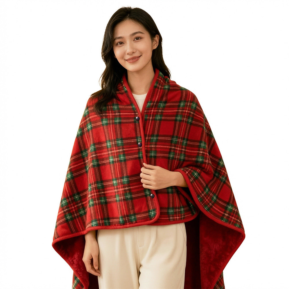 Ladies' wrap blanket made of cozy wool blend Bowlift