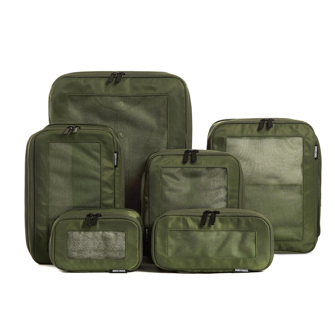 Unisex Storage Bags Set with Transparent Compartments Bowlift
