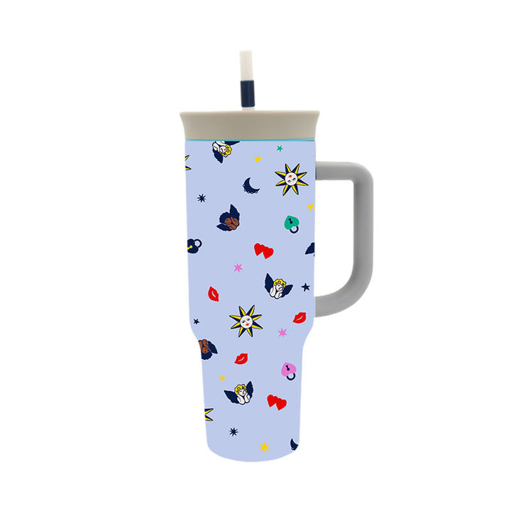 Women's Stylish Drink Cup with Practical Straw Bowlift