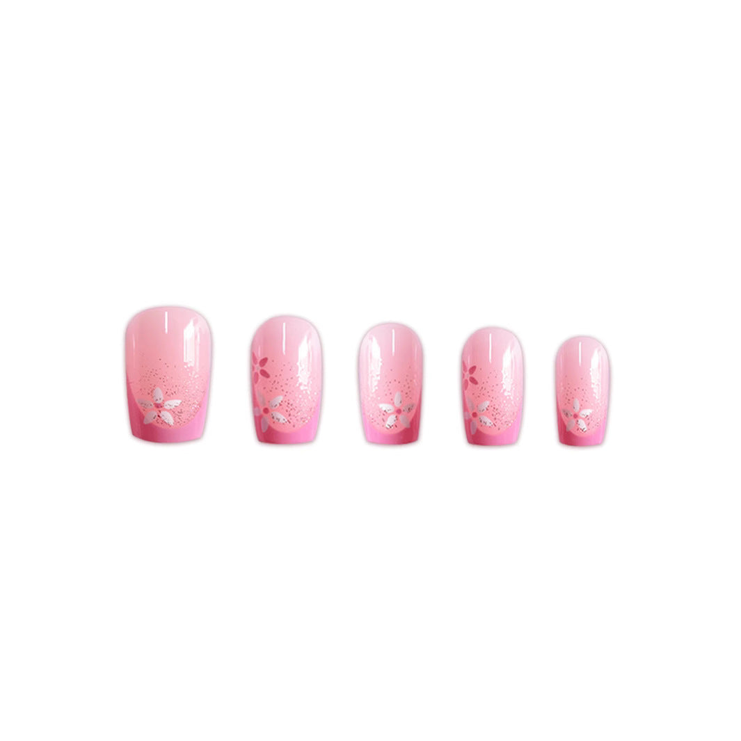 Floral Ombre Press-On Nails Bowlift