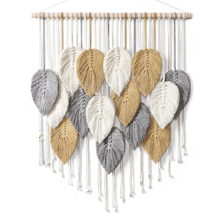Macrame Leaf Wall Hanging Decor Bowlift