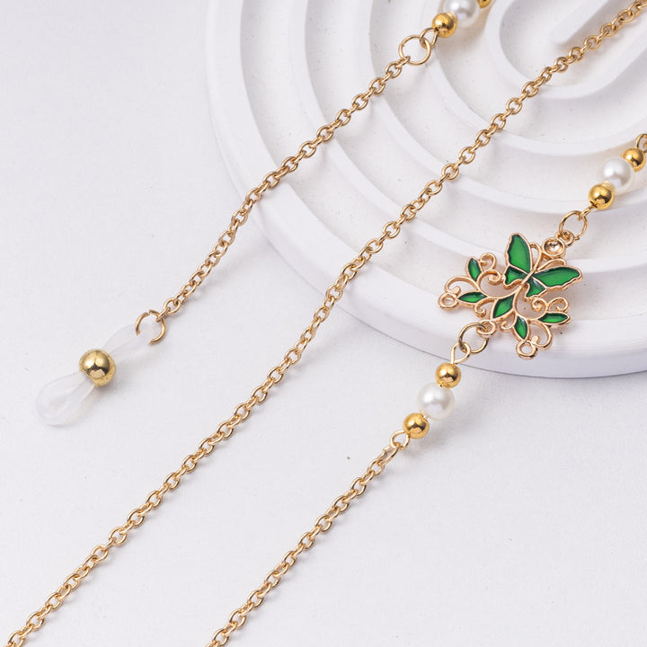 Floral Design Eyewear Chain Bowlift
