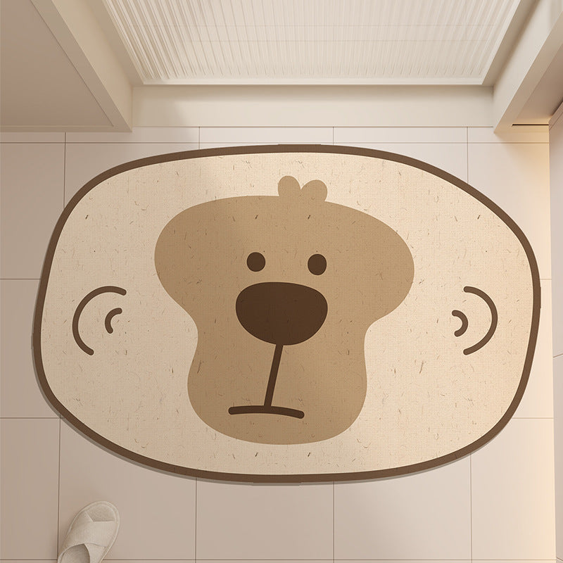 Cute Frog Design Bath Mat