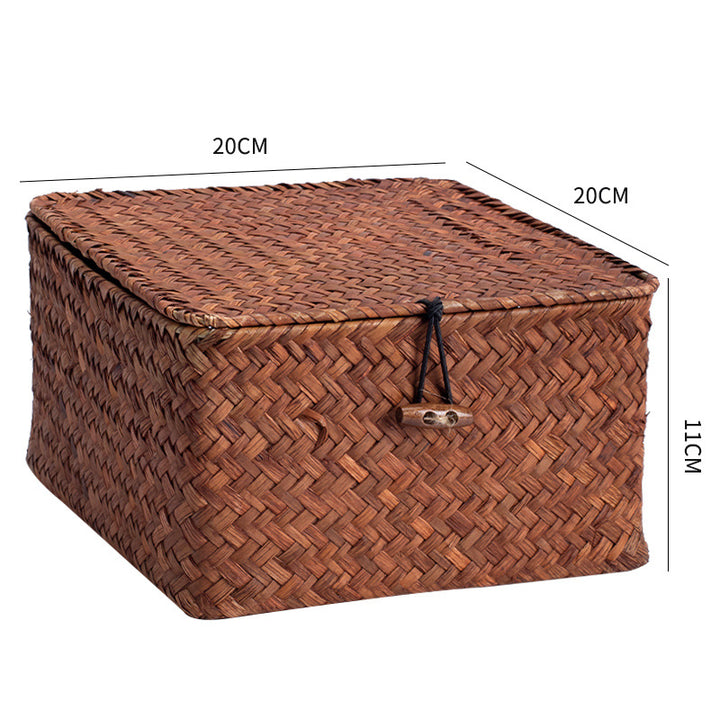 Handmade Woven Storage Cube Bowlift