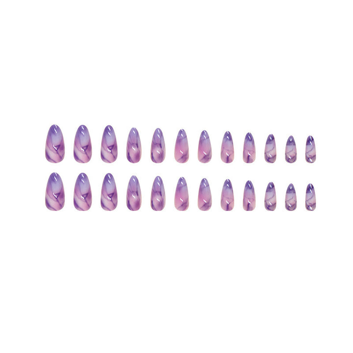 Artistic Marble Press-On Nail Tips Bowlift