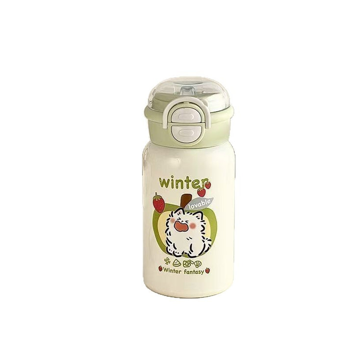 Ladies creative and functional water bottle with leak-proof lid Bowlift