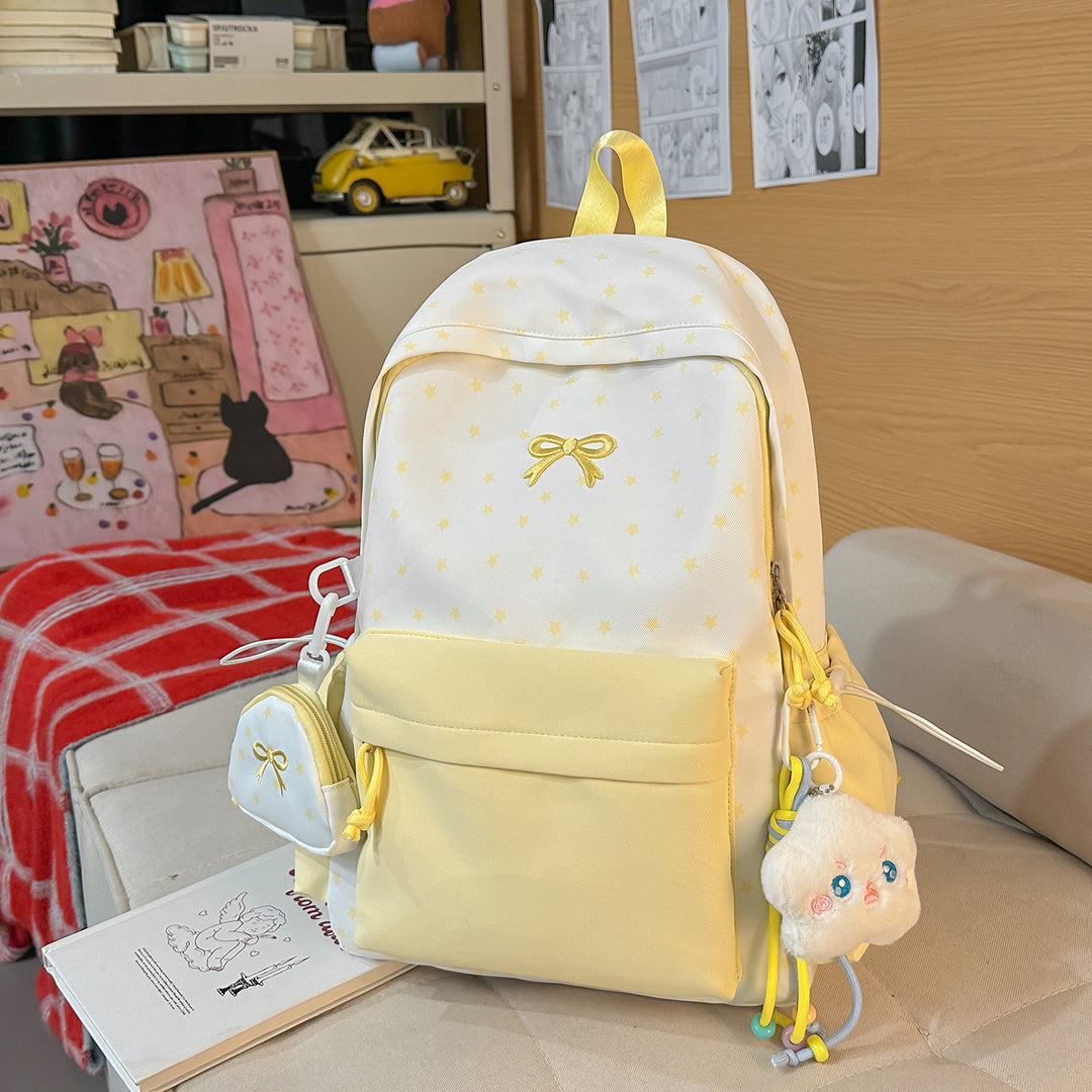 Cute Star-Embellished Backpack Bowlift