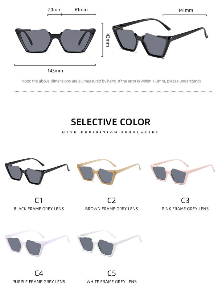 Women's modern and stylish asymmetrical sunglasses Bowlift