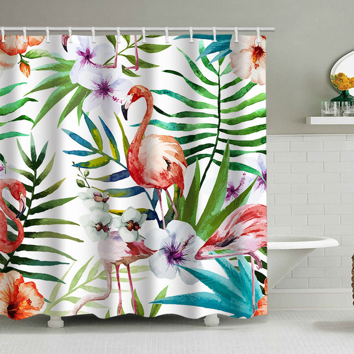 Tropical Paradise Shower Curtain Bowlift