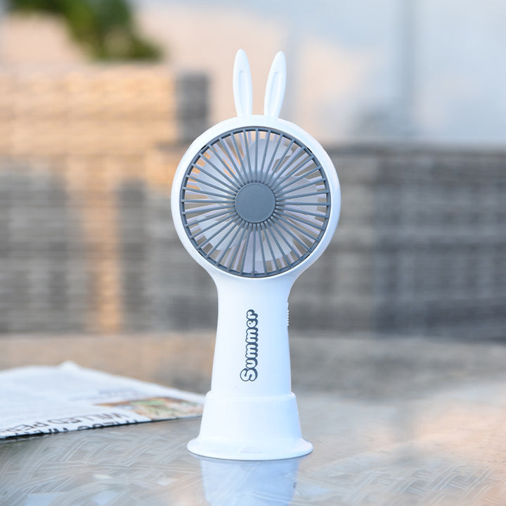Portable Deer-Themed Handheld Cooling Fan Bowlift