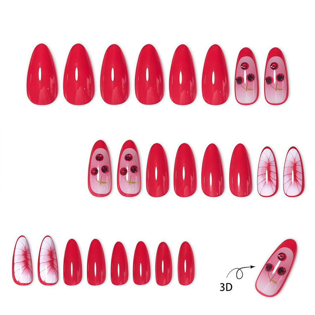 Artistic Cherry Blossom Nail Design Bowlift