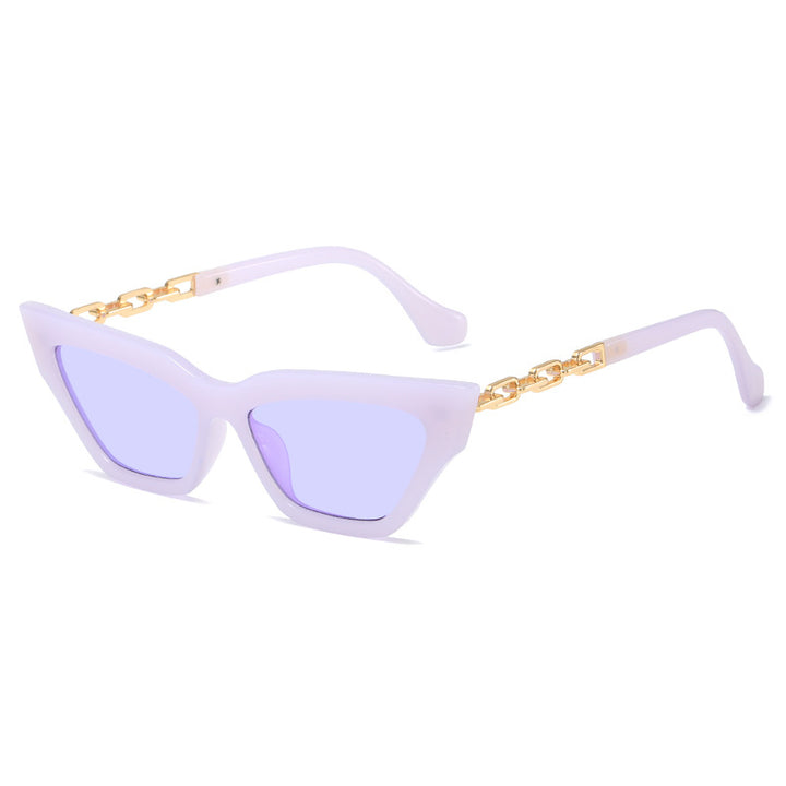 Women edgy cat-eye sunglasses with golden details Bowlift