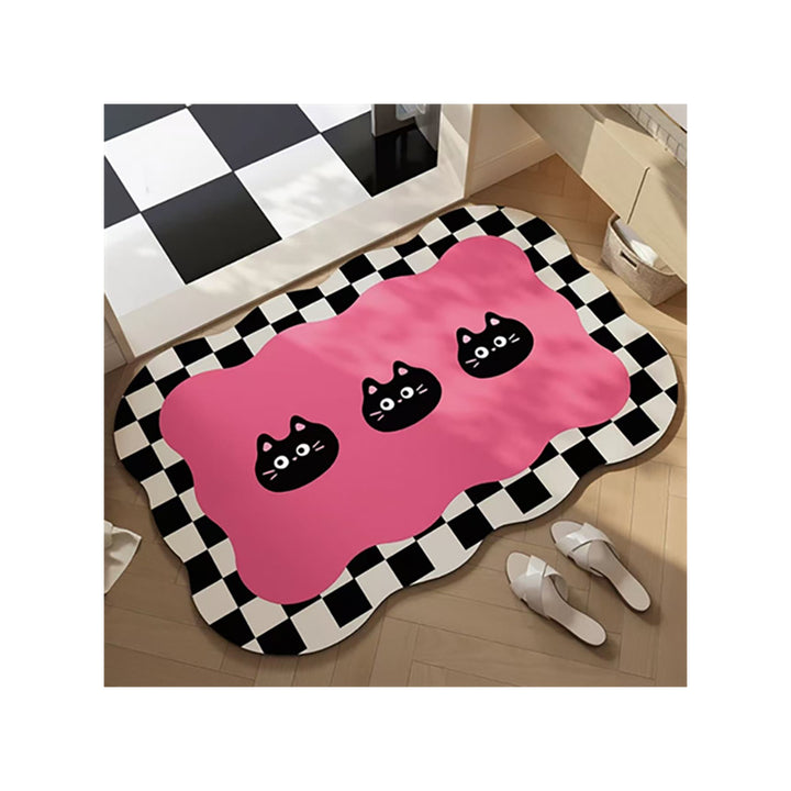 Decorative Cartoon-Themed Bath Mat Bowlift