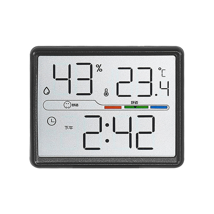 Digital Thermo-Hygrometer Alarm Clock Bowlift
