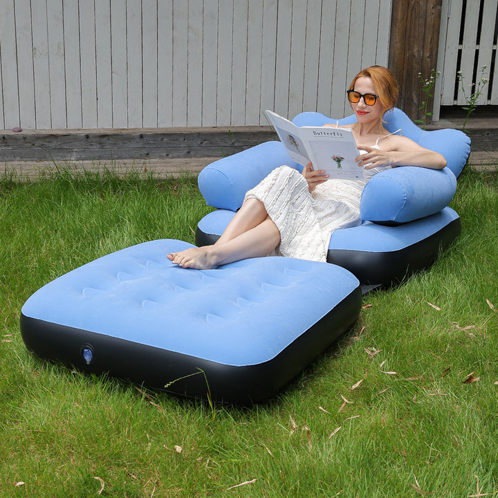 Women Inflatable Relax Lounge with Ergonomic Neck and Back Support Bowlift