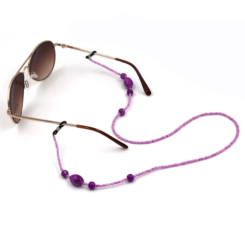 Beaded Eyewear Retainer Chain Bowlift