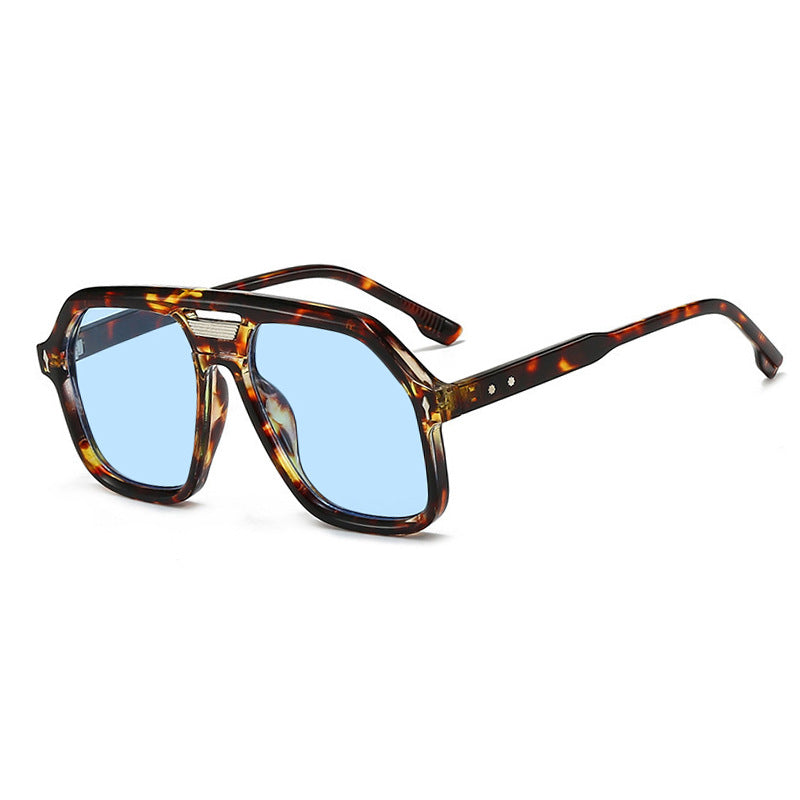 Women's oversized sunglasses with polygonal frame and UV protection Bowlift