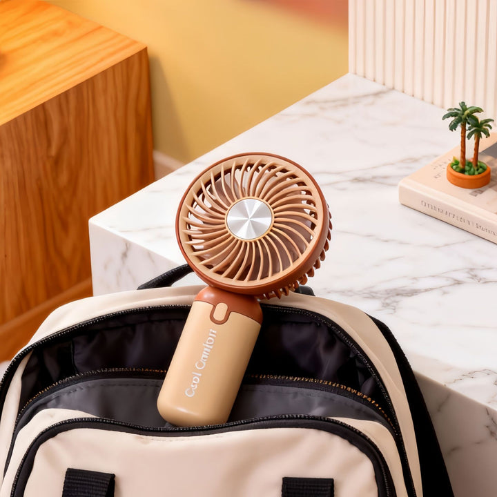 Women's portable fan with cordless function and ergonomic design Bowlift