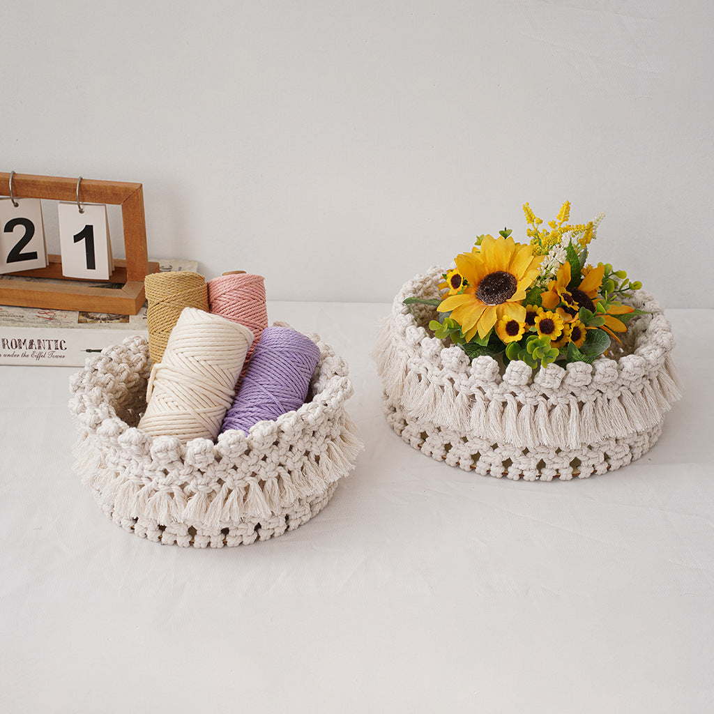 Decorative Macramé Storage Basket Bowlift