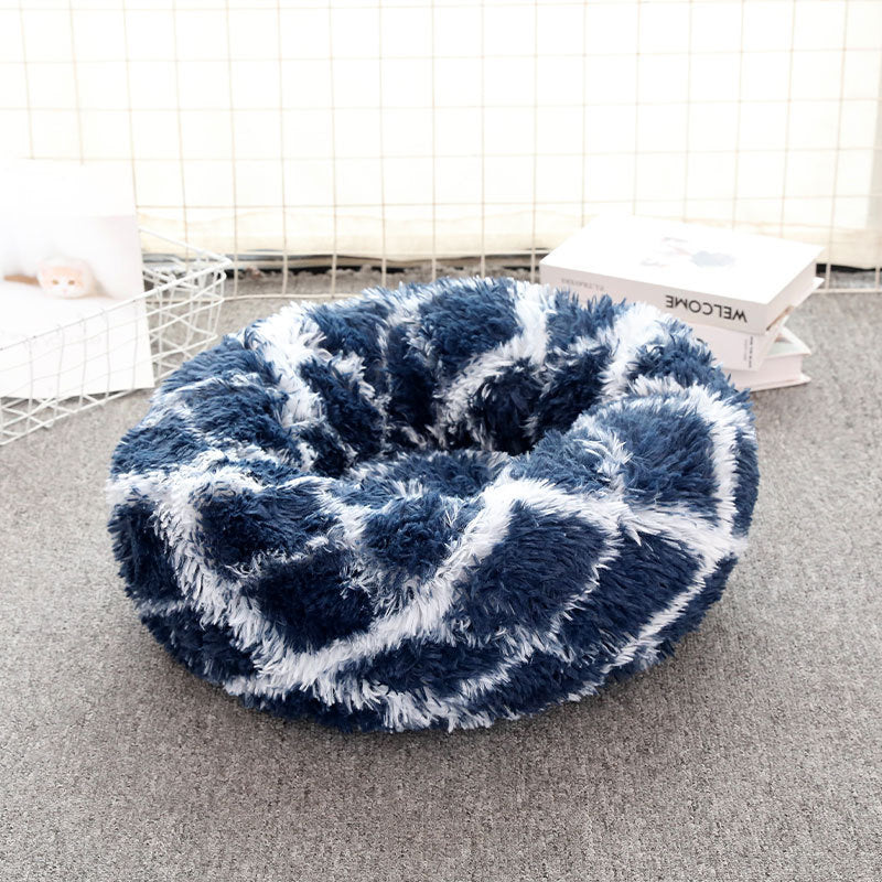Women Round Plush Pet Bed Bowlift