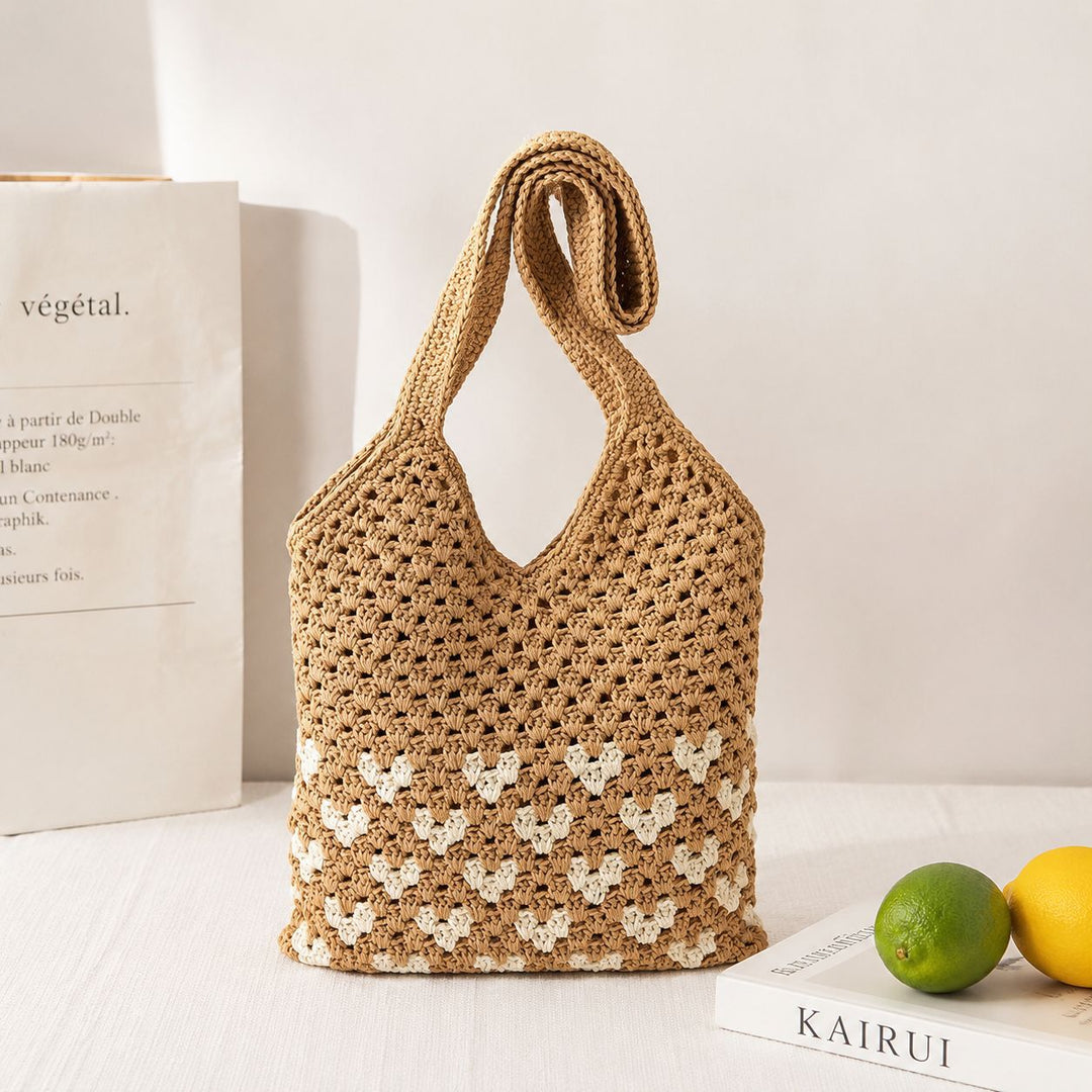 Sustainable and Handmade Macrame Shoulder Bag Bowlift