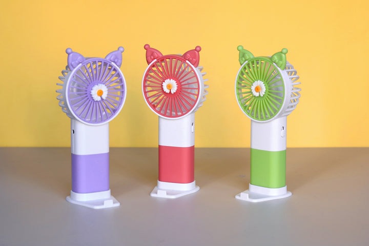 Unisex handheld fan with colorful design and adjustable tilt Bowlift