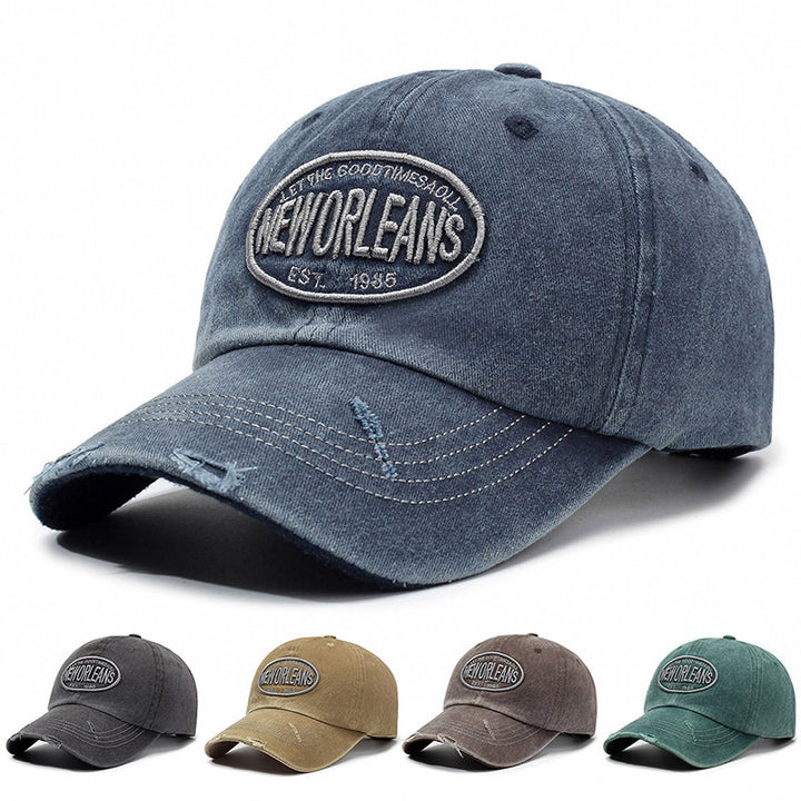 Women's Distressed Cotton Baseball Cap Bowlift 1784083760
