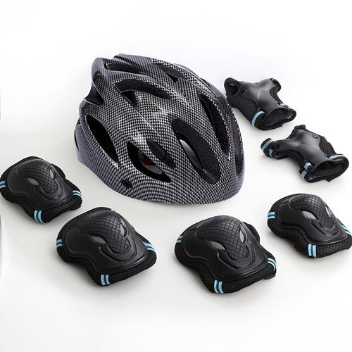 Children's Cycling Safety Helmet and Protective Gear Set Bowlift