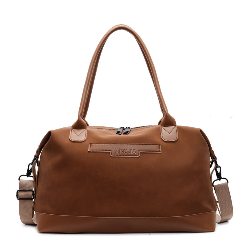 Elegant Leather Travel Duffle