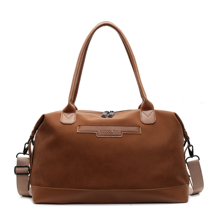 Elegant Leather Travel Duffle