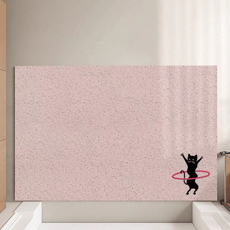 Cartoon Cat-Themed Entrance Mat Bowlift