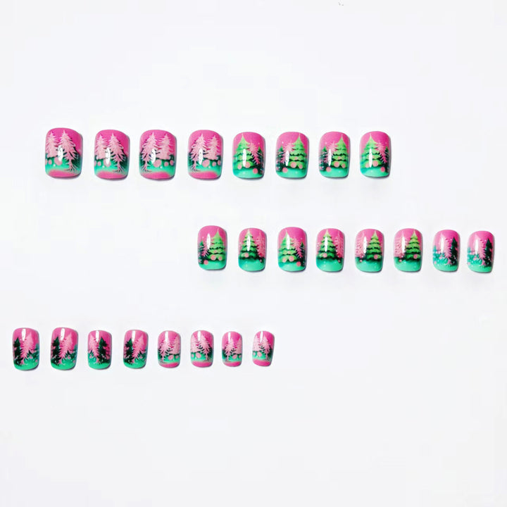 Seasonal Tree-Themed Nail Art Bowlift