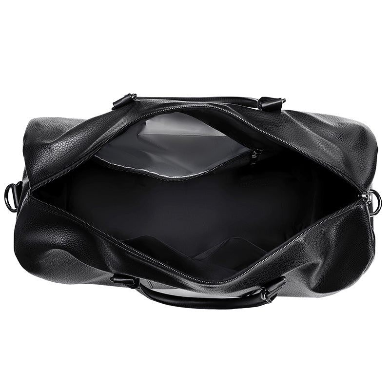Elegant Synthetic Leather Travel Duffel Bag Bowlift