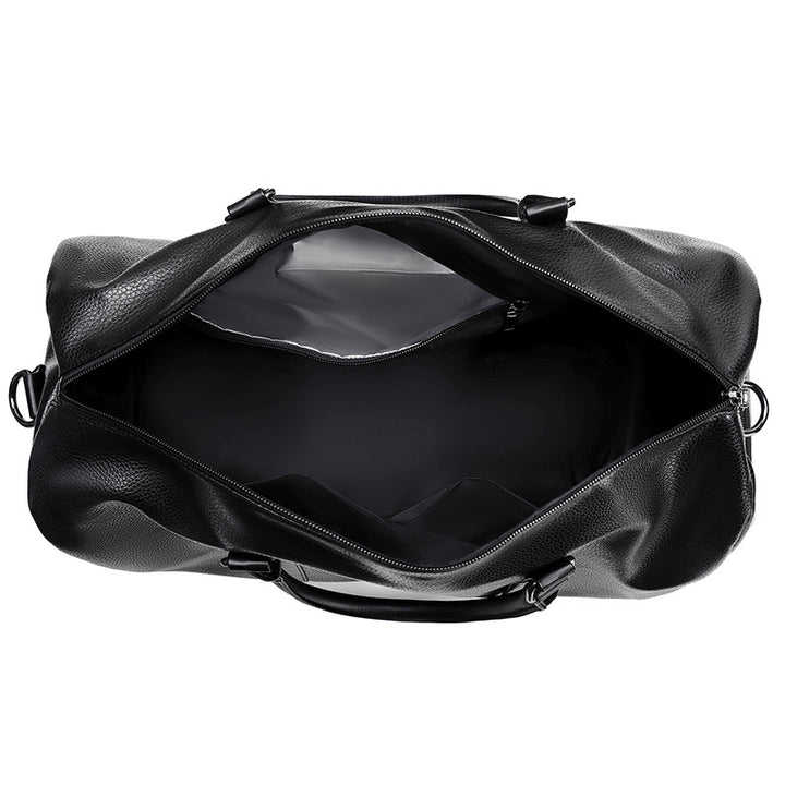 Elegant Synthetic Leather Travel Duffel Bag Bowlift