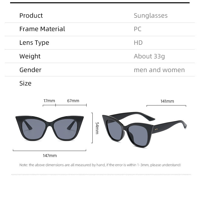 Women extravagant Cat-Eye sunglasses with mirrored lenses Bowlift