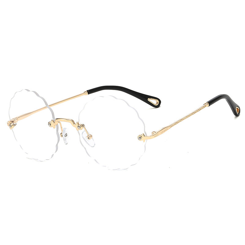 Women's Fashion Glasses with Playful Wave Frame Bowlift