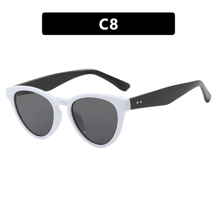 Women's Cat-Eye Sunglasses with UV Protection and Fashionable Frame Bowlift