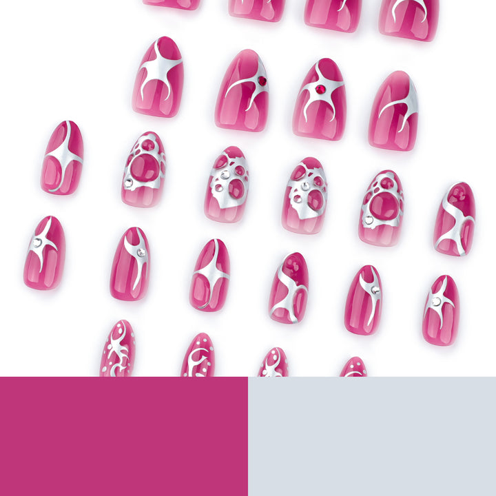 Artful Nail Art with Metallic Accents Bowlift
