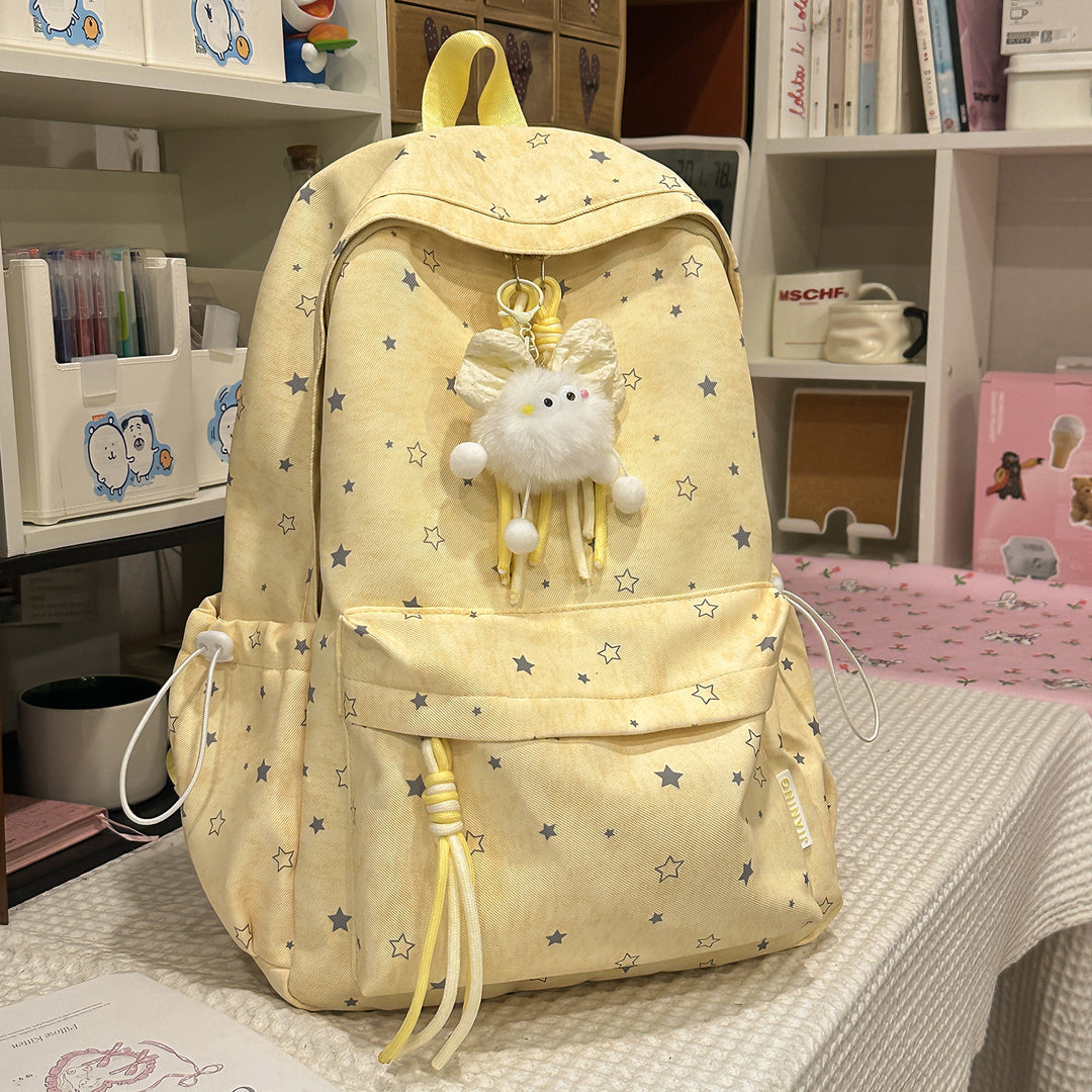 Star-Patterned Youth Backpack