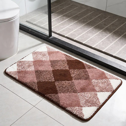 Soft Absorbent Wave Pattern Bath Mat Bowlift